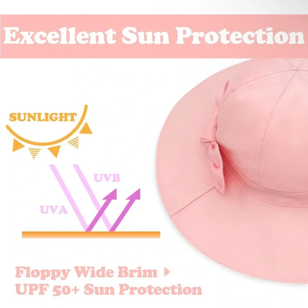 Charming Pink Sun Hat with Bow